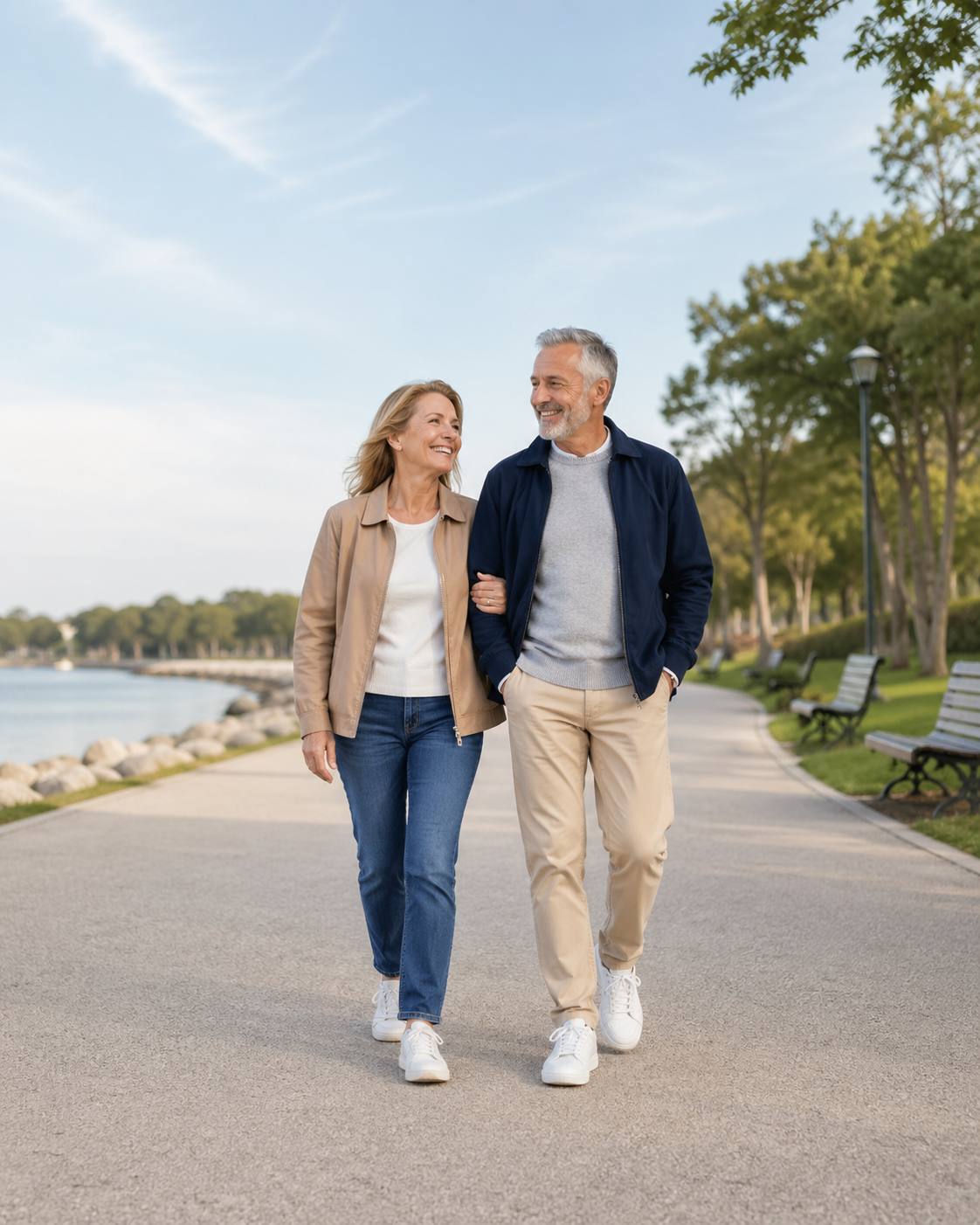 Пара на прогулянці на природі